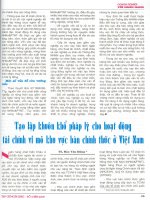 Tạo lập khuôn khổ pháp lý cho hoạt động tài chính vi mô khu vực bán chính thức .pdf