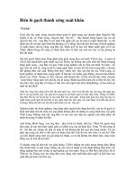 Biến lồ gạch thành xưởng xuất khẩu