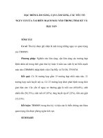 Đặc điểm lâm sàng, cận lâm sàng, các yếu tố nguy cơ của tai biến mạch máu não trong thai kỳ và hậu sản