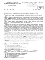 Đề thi thử đại học môn tiếng anh 3