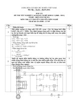 Đáp án đề thi lý thuyết điện dân dụng 5
