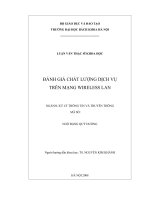 Đánh giá chất lượng dịch vụ trên mạng Wireless LAN