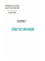 Kỹ thuật thi công - Máy xây dựng Chương 7