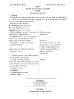 Giáo án lớp 2 tuần 1 năm 2009