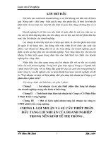 Lợi nhuận và một số biện pháp chủ yếu tăng lợi nhuận tại Công ty cổ phần đầu tư phát triển