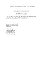 Lập dự án xây dựng cửa hàng thức ăn gia súc Hưng Trạch