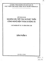 Nghiên cứu tiếp thu và phát triển công nghệ điện thoại di động 3G 4