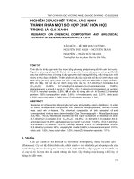 Xác định thành phần hóa học của lá gai xanh