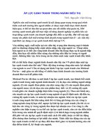 Áp lực cạnh tranh trong ngành siêu thị