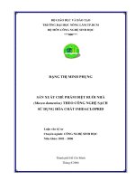 Sản  xuất chất phẩm diệt  ruồi nhà theo công  nghệ sạch sử dụng hóa chất Imidacloprid