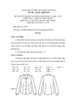 Đề thi may thiết kế thời trang 10