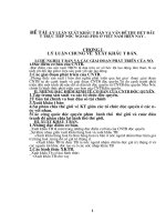 Lý luận xuất khẩu tư bản và vấn đề thu hút đầu tư trực tiếp nước ngoài (fdi) ở việt nam hiện nay