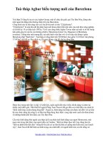 Tòa tháp Agbar biểu tượng mới của Barcelona