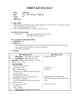 Giáo án Chính tả - Lớp 2 - Gà tỉ tê với gà