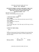 Đề thi lý thuyết kỹ thuật sửa chữa, lắp ráp máy tính 37