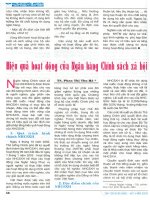 Hiệu quả hoạt động của ngân hàng chính sách xã hội