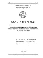 Phát triển chính sách Marketing sản phẩm nguyên liệu phục vụ kinh doanh xuất khẩu của công ty Thương Mại và dịch vụ tổng hợp Hà Nội