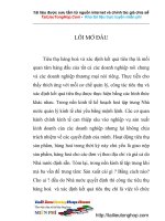 Tiêu thụ hàng hoá và xác định kết quả tiêu thụ tai cty TNHH Phy Thoi -  .doc