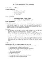 Đề cương môn triết học