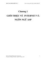 Internet và ngôn ngữ ASP