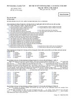 Đề thi tuyển sinh đại học, cao đẳng môn tiếng anh năm 2007 mã đề 840