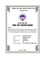 Hoàn thiện quy trình đánh giá rủi ro kiểm toán trong kiểm toán báo cáo tài chính do Công ty Dịch vụ Tư vấn Tài chính Kế toán và Kiểm toán (AASC) thực hiện