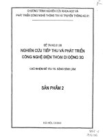 Nghiên cứu tiếp thu và phát triển công nghệ điện thoại di động 3G  2