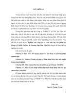 Nghiên cứu công tác tổ chức tiêu thụ sản phẩm tại Công ty TNHH Tư Vấn & Thương Mại Tân Tiến