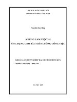 Khung làm việc và ứng dụng cho bài toán luồng công việc