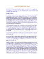 Thành công từ những ý tưởng táo bạo