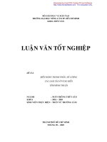  Biến động thành phần, số lượng các loài tảo ở vùng biển tỉnh Bình Thuận