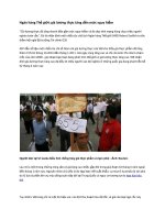 Ngân hàng Thế giới giá lương thực tăng đến mức nguy hiểm