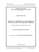 Nghiên cứu ảnh hưởng của chế độ khuấy đến chất lượng mạ composite chrome