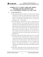 Nghiên cứu và phát triển mô hình nhượng quyền thương mại của Cartridge World