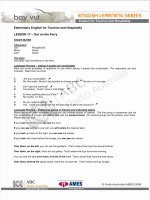 English for Tourism and Hospitality 17