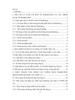 Thực trạng vận dụng các chính sách Marketing trong kinh doanh của công ty TNHH Việt An