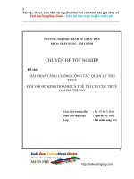 Giải pháp tăng cường công tác quản lý thu thuế đối với hộ KD cá thể tại Chi cục Thuế .doc
