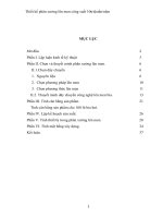 Thiết kế phân xưởng lên men công suất 10 triệu tấn/năm