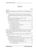 Hạch toán chi phí sản xuất và tính giá thành sản phẩm với việc tăng cường quản trị doanh nghiệp tại Công ty cổ phần Quốc tế Baltic