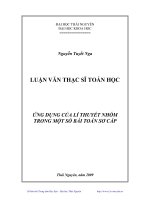 Luận văn thạc sĩ toán học