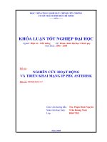Nghiên cứu hoạt động và cách triển khai tổng đài IP PBX Asterisk.