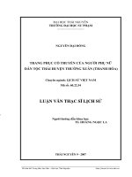 Trang phục cổ truyền của người phụ nữ dân tộc thái huyện thường xuân (thanh hóa)