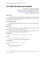 Xây dựng ứng dụng  dialog - based