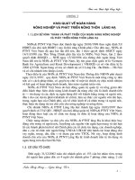 Hoạt động kinh doanh của agribank láng hạ