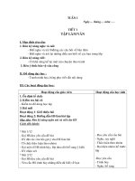 Giáo án môn Tập làm văn - Lớp 2