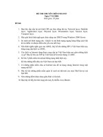 Đề thi chuyên môn FOX INF