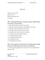 Kế toán tập hợp CPSX & tính GTSP tại công ty XNK Thành Đạt