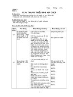 Giáo án Mỹ thuật lớp 1