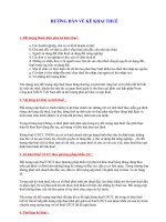 HƯỚNG DẪN VỀ KÊ KHAI THUẾ