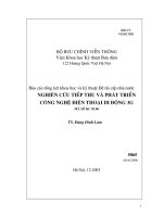 Nghiên cứu tiếp thu và phát triển công nghệ điện thoại di động 3G 